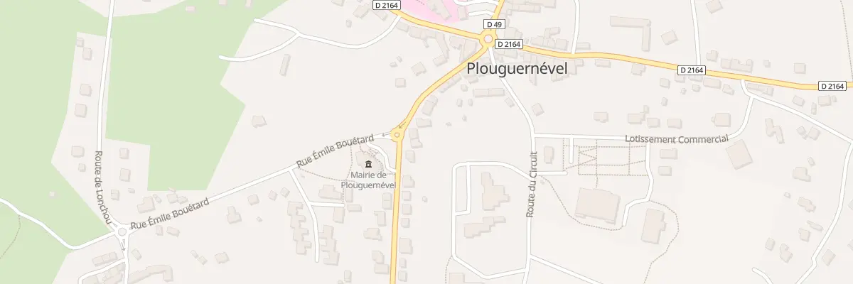 Plan du 15 Rte de Locoal à Plouguernével