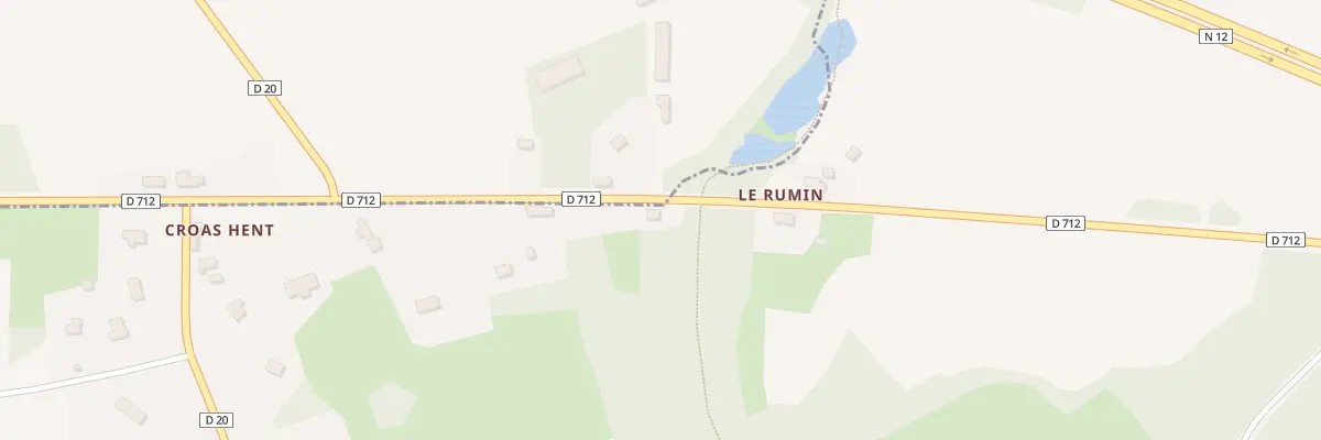Plan du 10 Le Rumin à Tréglamus