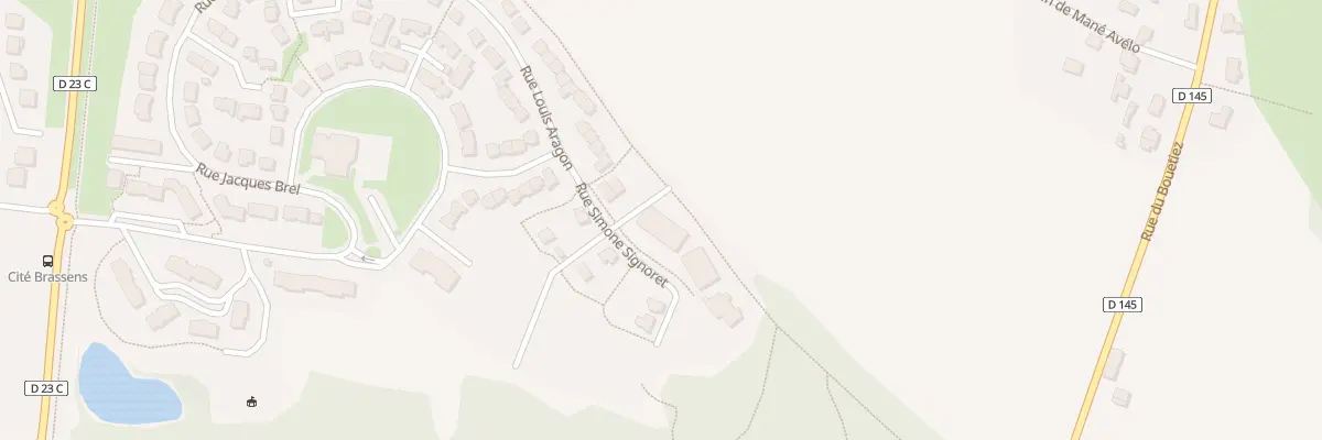 Plan du 1 Rue Simone Signoret à Hennebont