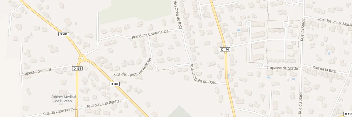 Plan du 2 Imp de l’Orée du Bois à Plouhinec