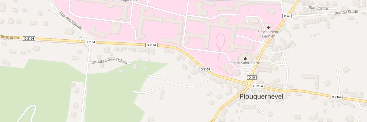 Plan du 19 Rte de Rostrenen à Plouguernével