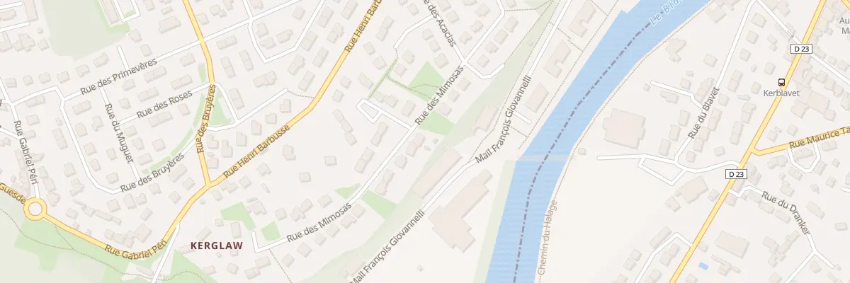Plan du 7 Rue des Mimosas à Inzinzac-Lochrist