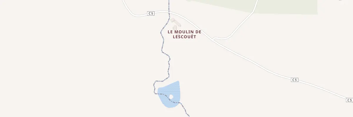 Plan du 5193 Moulin de Lescouet à Mellionnec
