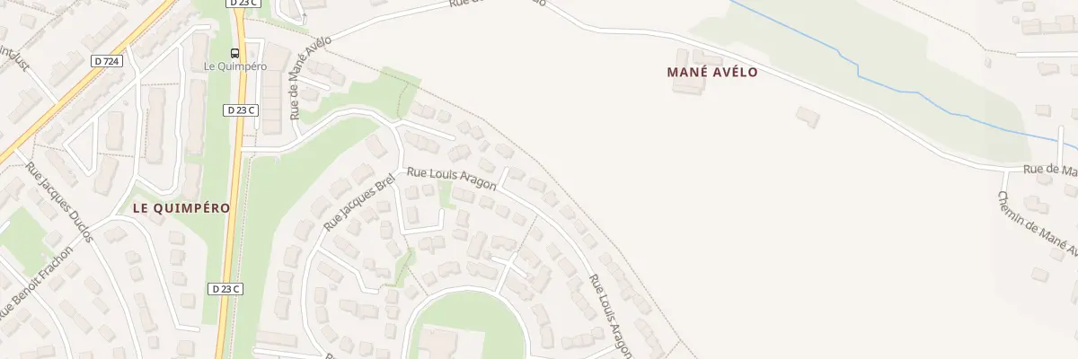 Plan du 13 Rue Louis Aragon à Hennebont