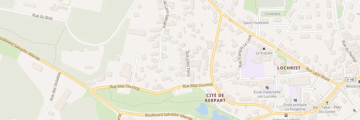 Plan du 6 Rue Jules Ferry à Inzinzac-Lochrist