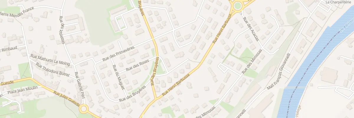 Plan du 16 Rue des Bruyères à Inzinzac-Lochrist