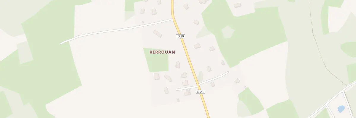 Plan du 1 Kerrouan à Tréglamus