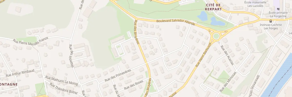 Plan du 4 Rue des Bruyères à Inzinzac-Lochrist
