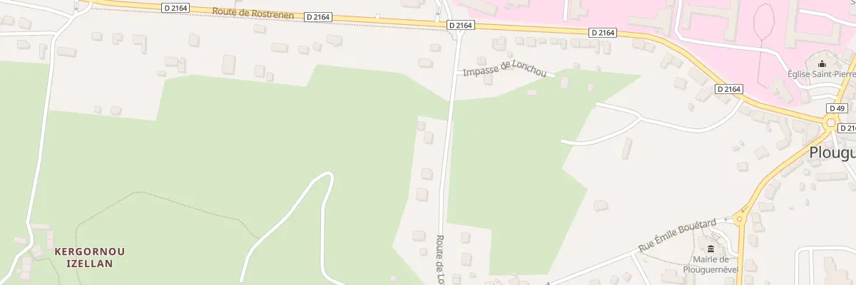 Plan du 7 Rte de Lonchou à Plouguernével