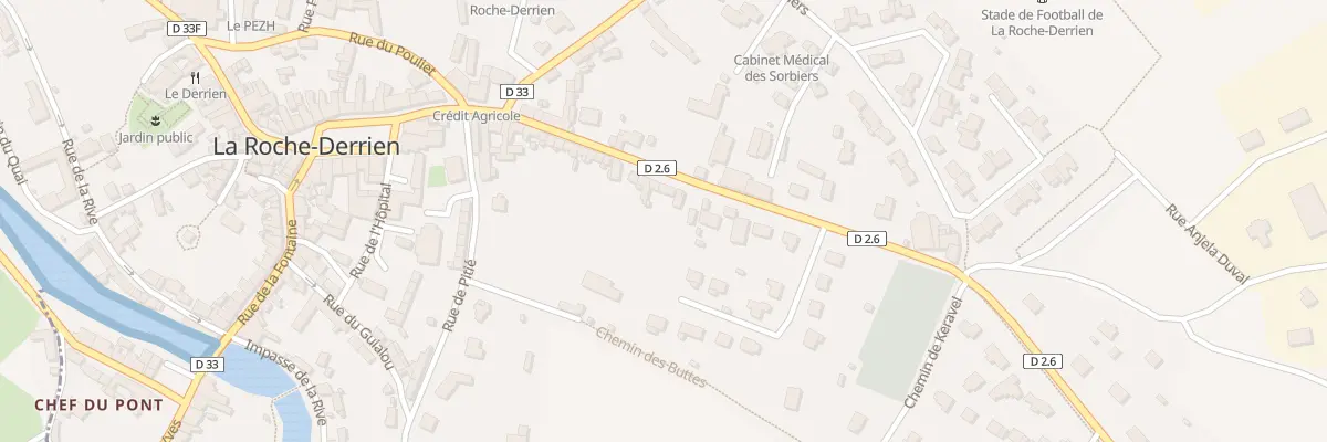 Plan du 38 Rue aux Toiles à La Roche-Jaudy