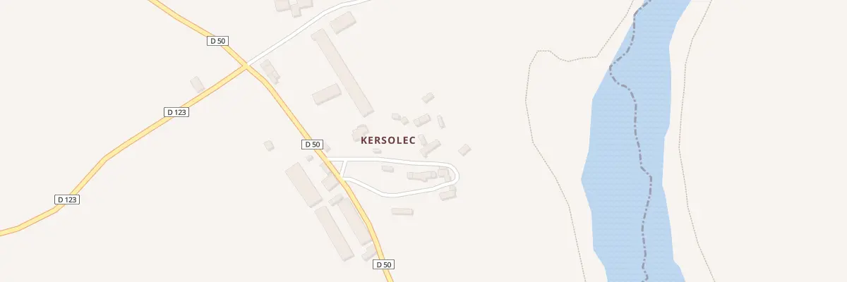 Plan du 11B Kersolec à Peumerit-Quintin