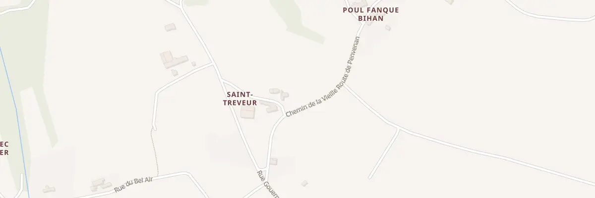 Plan du 18 Hent Sant Treveur à Plougrescant
