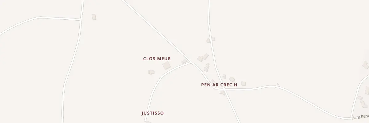 Plan du 5 Pen An Crech Pommerit Jaud à La Roche-Jaudy