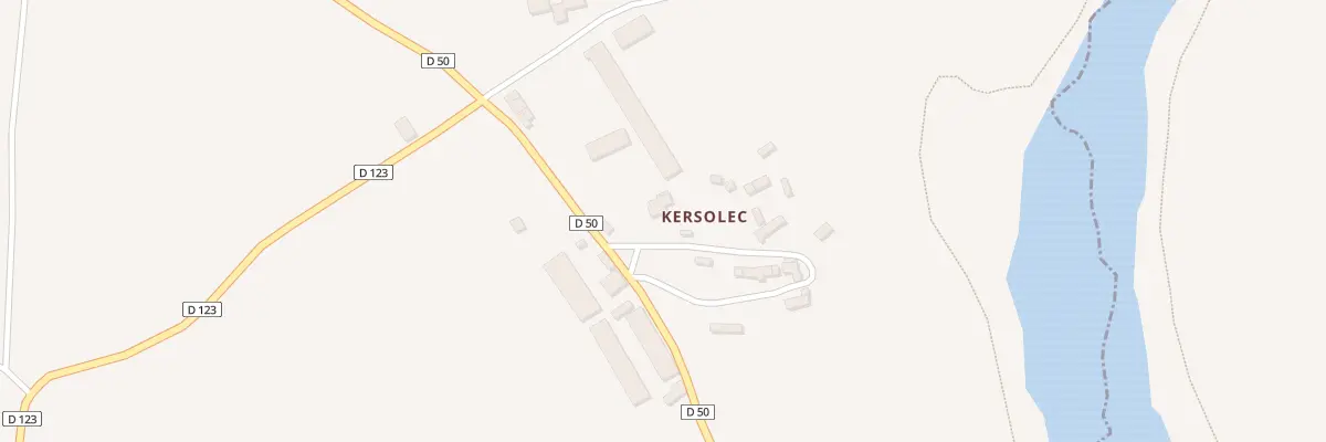 Plan du 9 Kersolec à Peumerit-Quintin