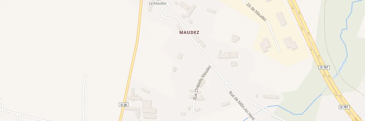 Plan du 10 Maudez à Pédernec