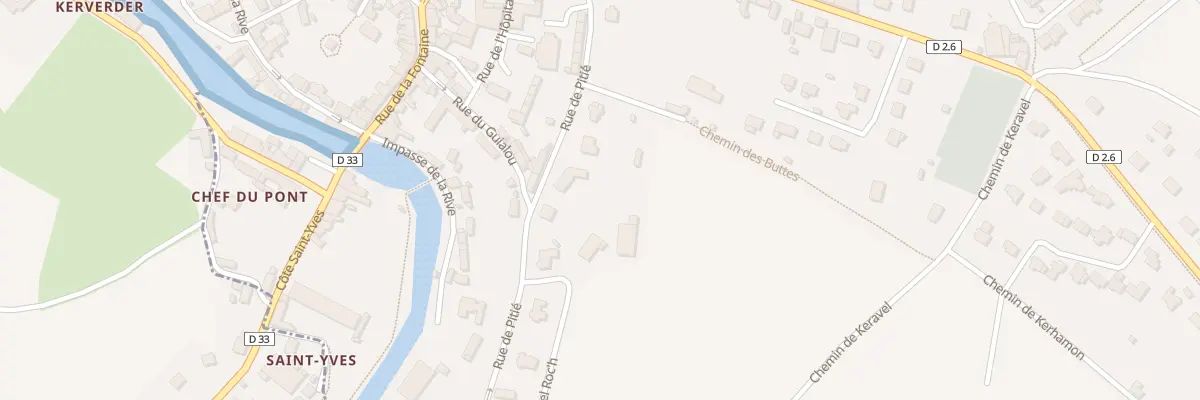 Plan du 5 Rue de la Pitie à La Roche-Jaudy