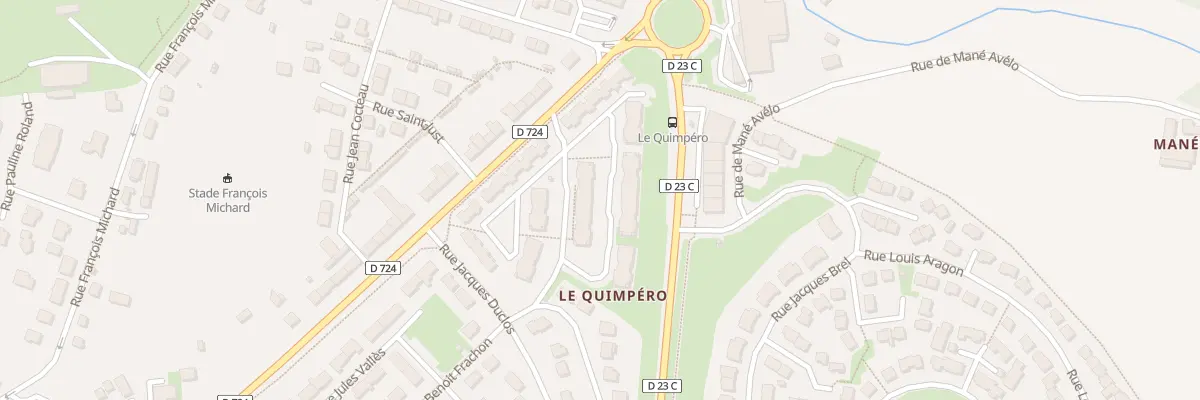 Plan du 30 Rue Simone de Beauvoir à Hennebont
