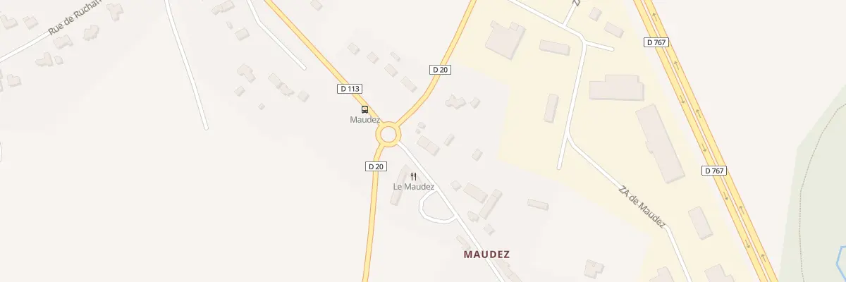 Plan du 1 Maudez à Pédernec
