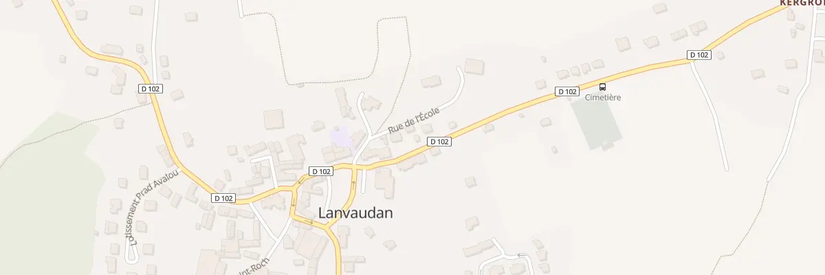 Plan du 5006 Le Bourg à Lanvaudan