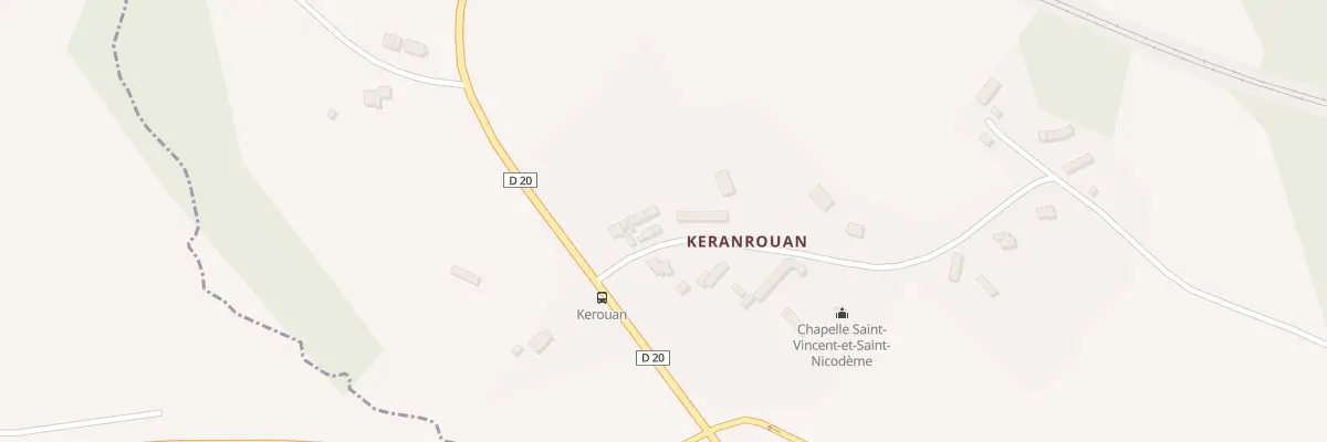 Plan du 5 Keranrouan à Pédernec