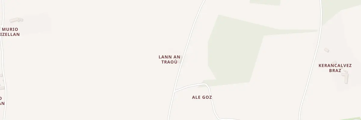 Plan du 1 Lann Traon à Bégard