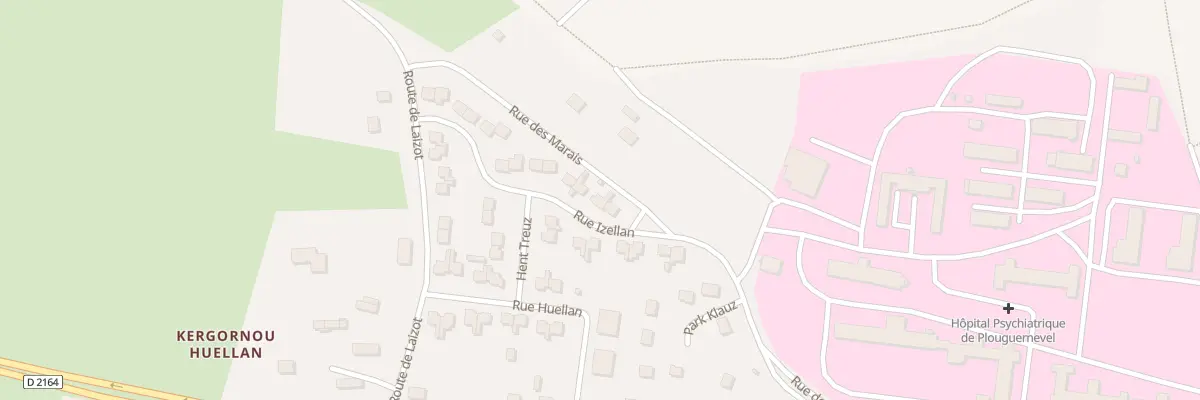 Plan du 4 Rue Izellan à Plouguernével