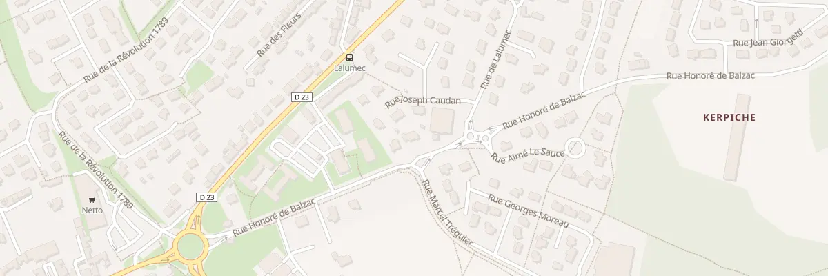 Plan du 49 Rue Honoré de Balzac à Hennebont