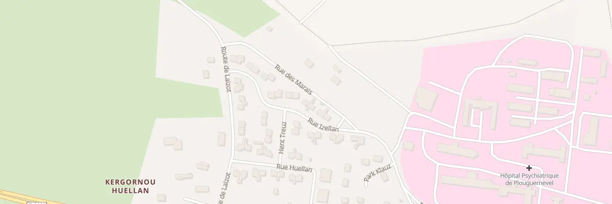 Plan du 8 Rue Izellan à Plouguernével