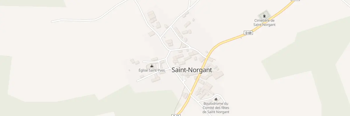 Plan du 6 Rte de l’Eglise St Norgant à Kerien