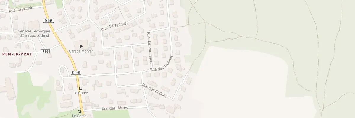 Plan du 15 Rue des Troènes à Inzinzac-Lochrist