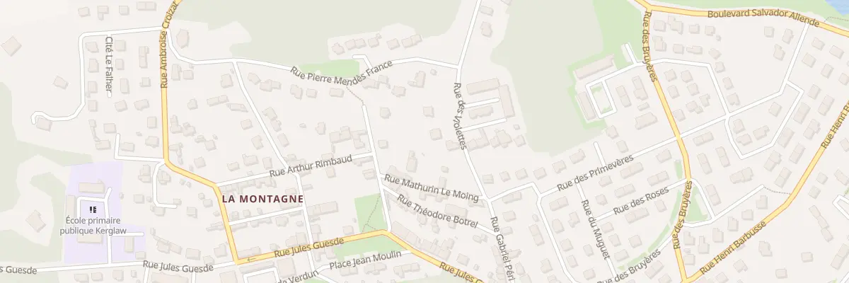 Plan du 20 Rue des Violettes à Inzinzac-Lochrist
