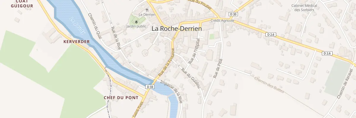 Plan du 13 Rue de la Fontaine à La Roche-Jaudy