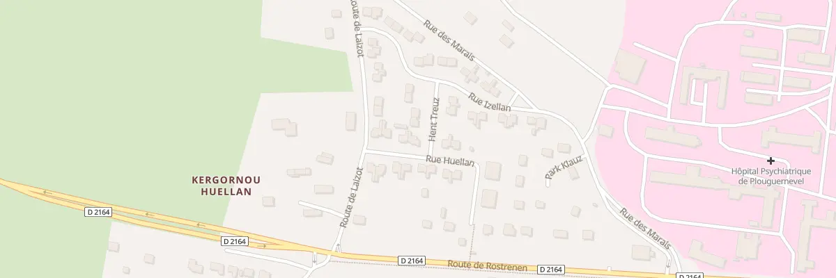 Plan du 7 Rue Huellan à Plouguernével
