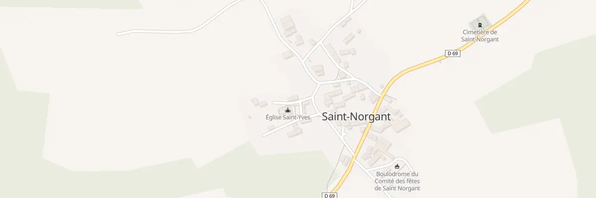 Plan du 9 Rte de l’Eglise St Norgant à Kerien