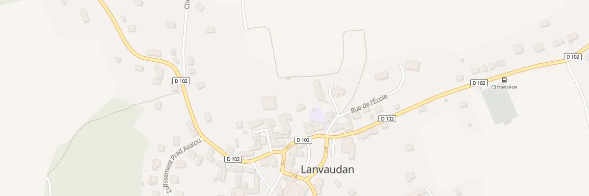 Plan du 5017 Le Bourg à Lanvaudan