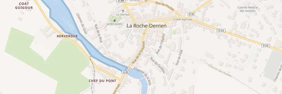 Plan du 14 Rue de la Fontaine à La Roche-Jaudy
