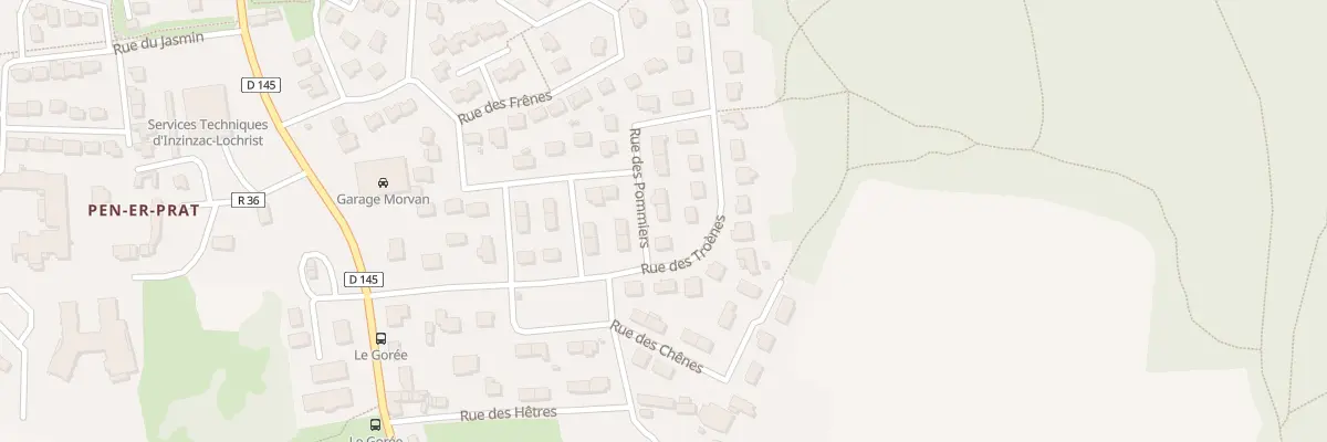 Plan du 1 Rue des Pommiers à Inzinzac-Lochrist