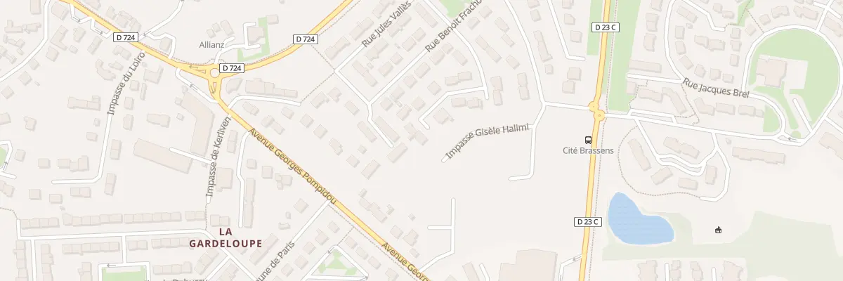 Plan du 16 Rue Mc et P Vaillant Couturier à Hennebont