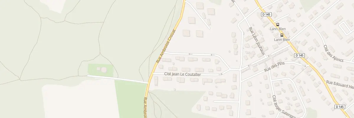 Plan du 30 Cité Jean Le Coutaller à Inzinzac-Lochrist