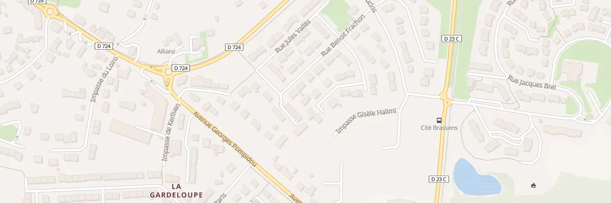 Plan du 12 Rue Mc et P Vaillant Couturier à Hennebont