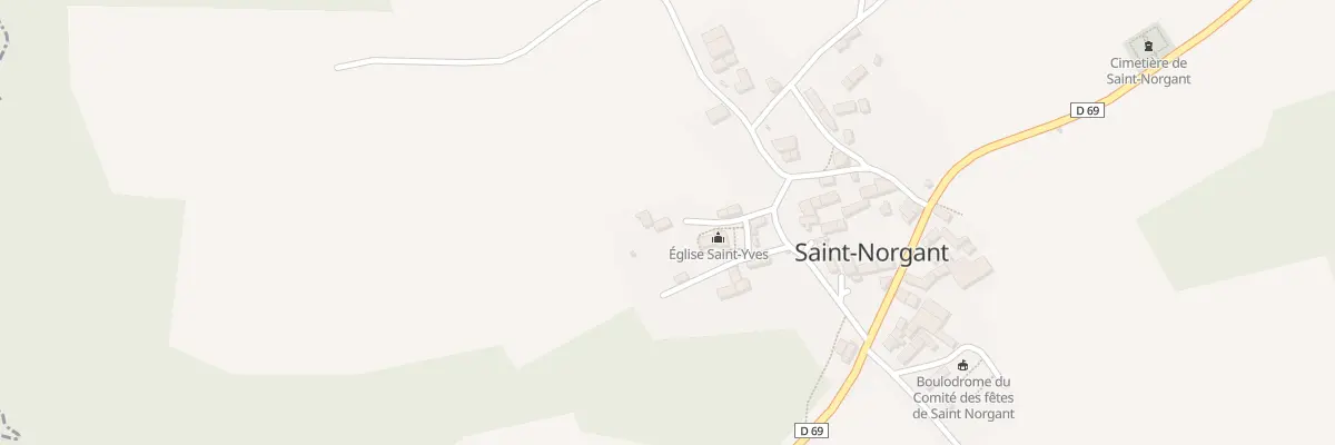 Plan du 13 Rte de l’Eglise St Norgant à Kerien