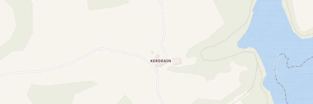 Plan du 1 Kerdrain à Peumerit-Quintin