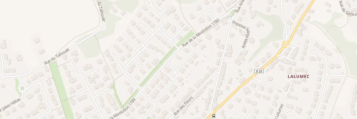 Plan du 6 Rue Joseh de la Ville Leroux à Hennebont