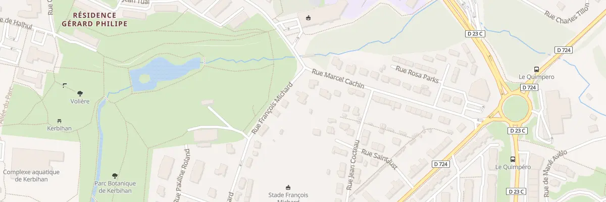 Plan du 32 Rue François Michard à Hennebont