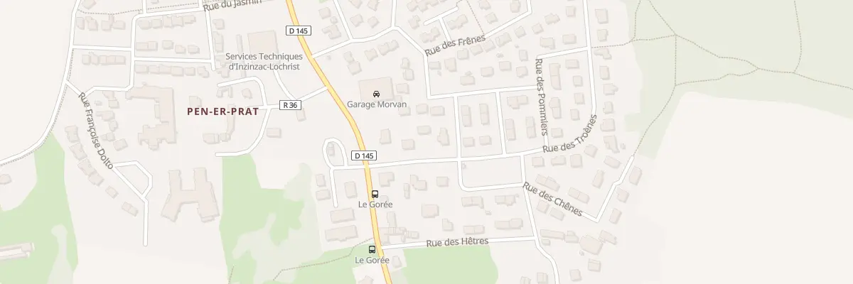 Plan du 6 Rue des Troènes à Inzinzac-Lochrist