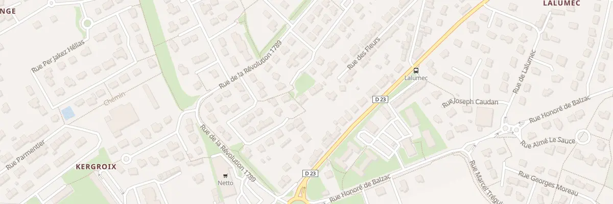 Plan du 30 Rue des Fleurs à Hennebont