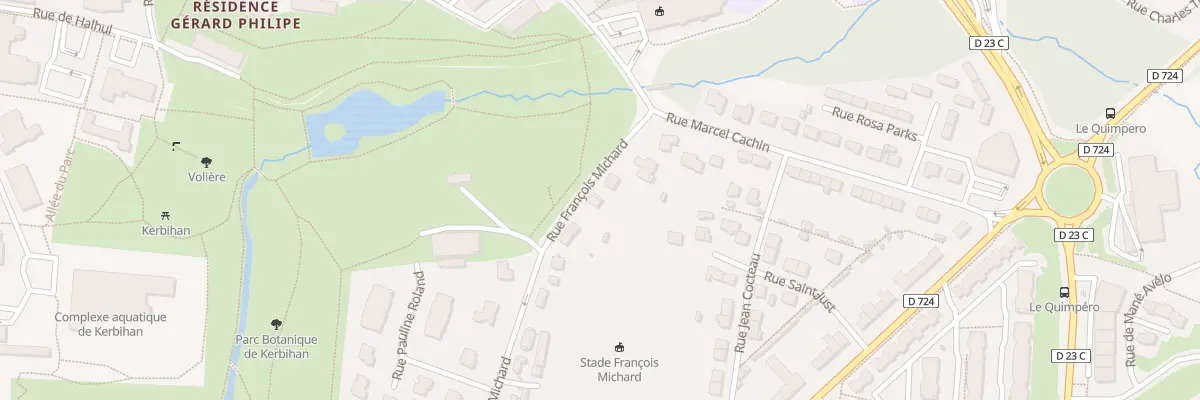 Plan du 28 Rue François Michard à Hennebont