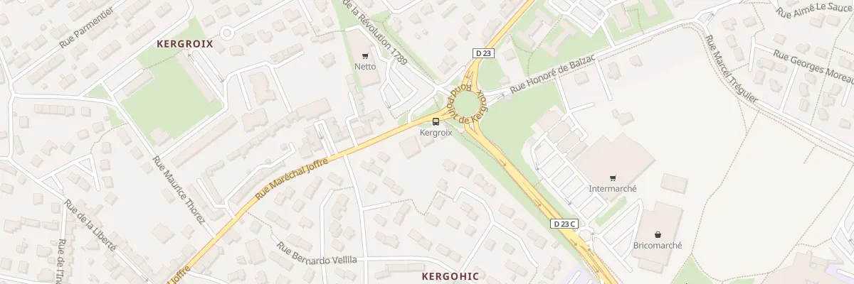 Plan du 142B Rue Mal Joffre à Hennebont