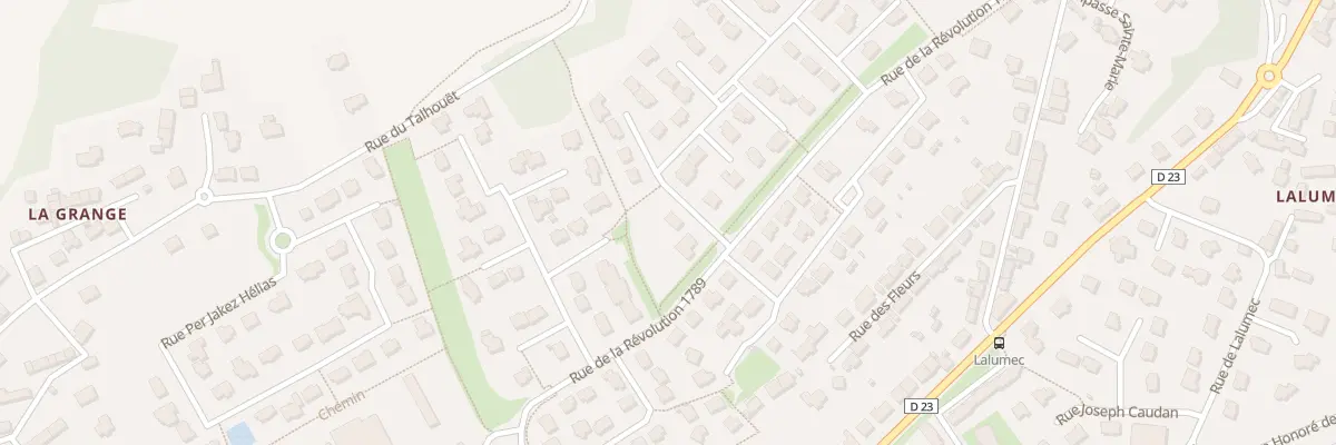 Plan du 5 Rue du Gal Paris de la Bollard à Hennebont