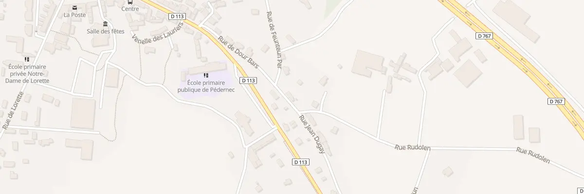 Plan du 1 Rue Jean Dugay à Pédernec